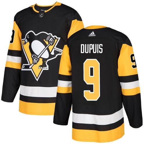 Adidas Penguins #9 Pascal Dupuis Black Home Authentic Stitched Youth NHL Jersey
